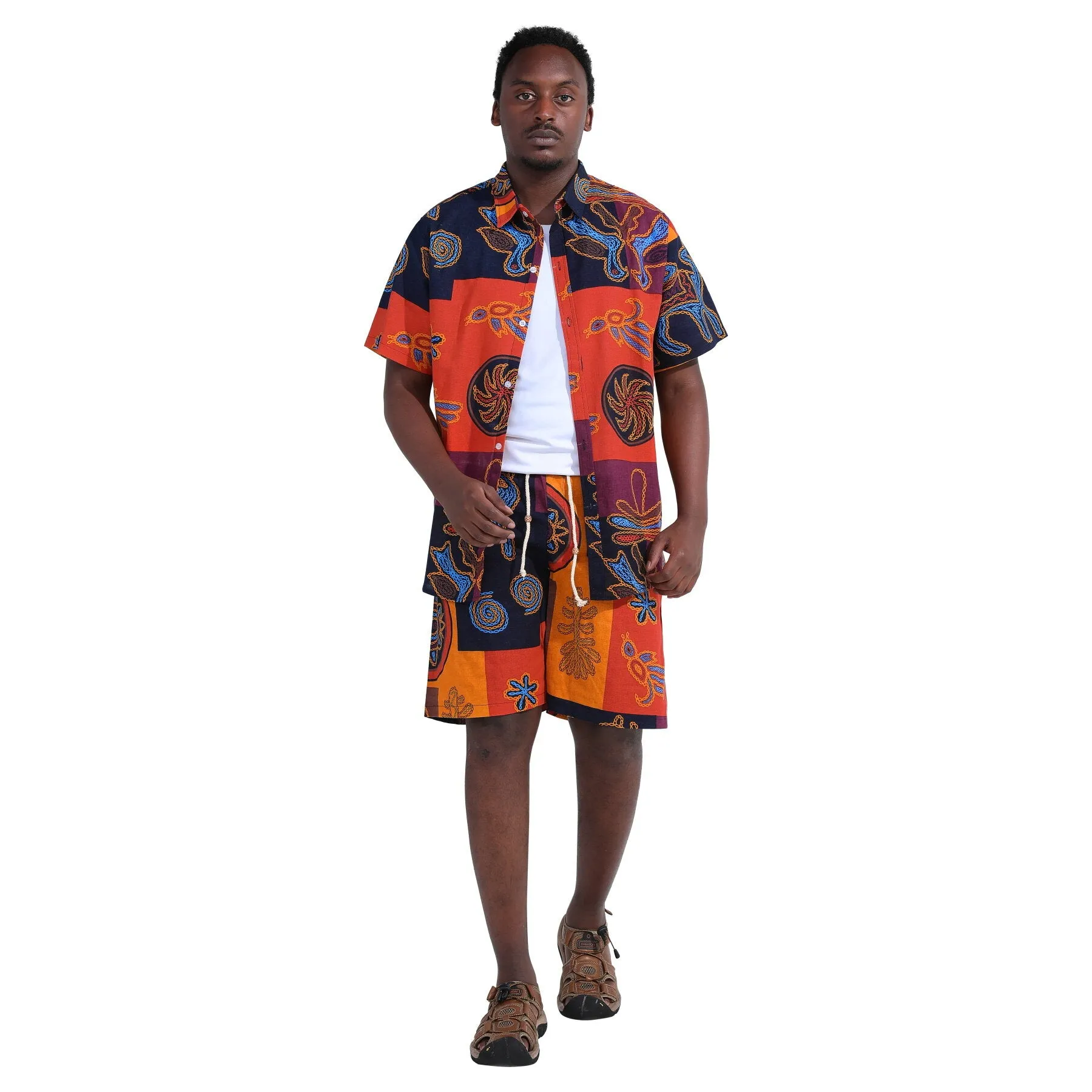 2-Piece Egyptian Style Hawaii Summer Suit