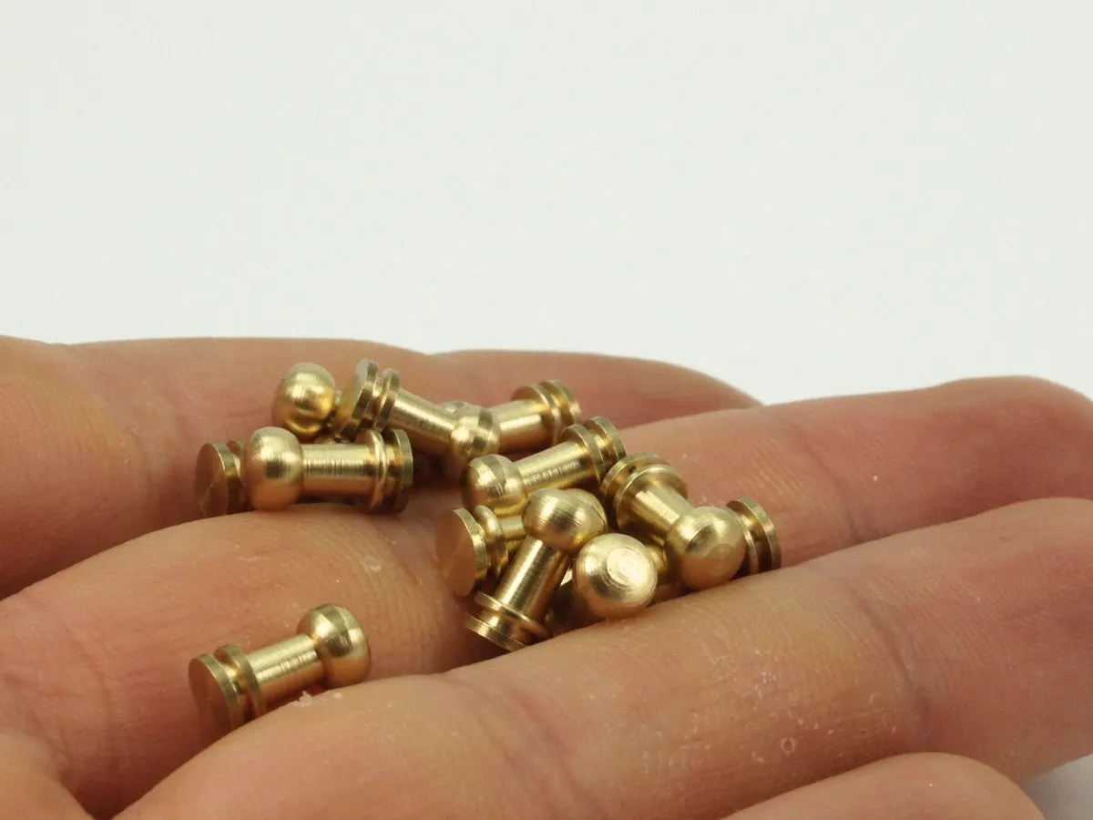 20 Raw Brass Industrial Findings (9x5 Mm)