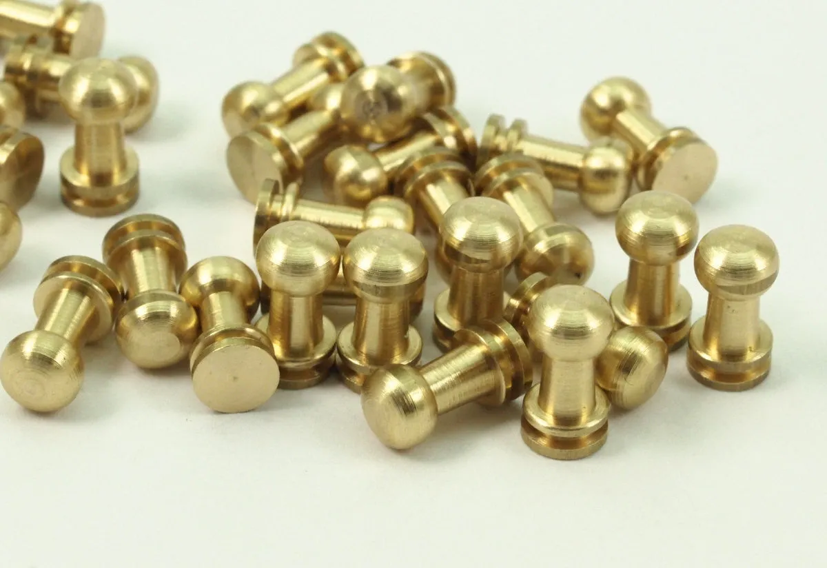 20 Raw Brass Industrial Findings (9x5 Mm)