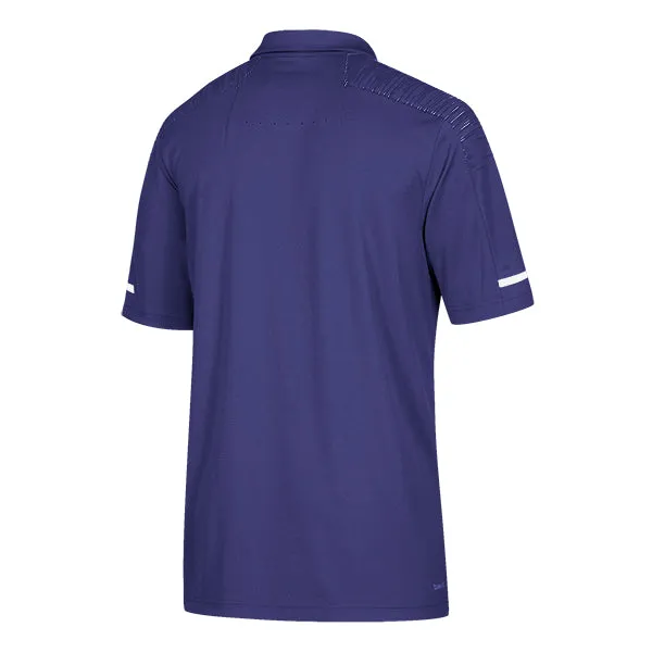 adidas Men's Collegiate Purple/White Team Iconic Coaches Polo