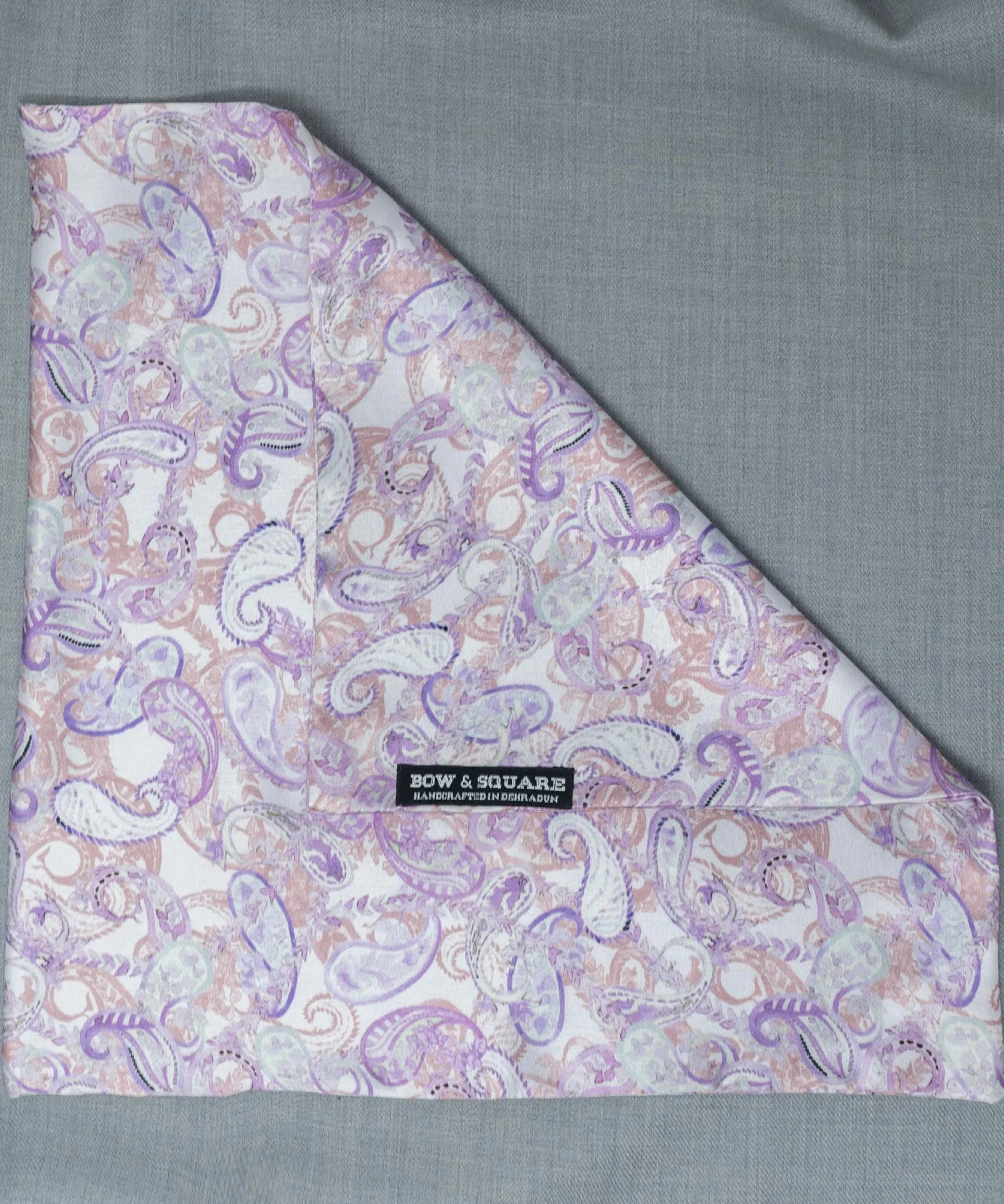 After 8 Paisley Purple Pocket Square