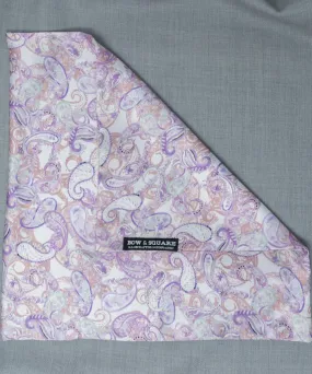 After 8 Paisley Purple Pocket Square