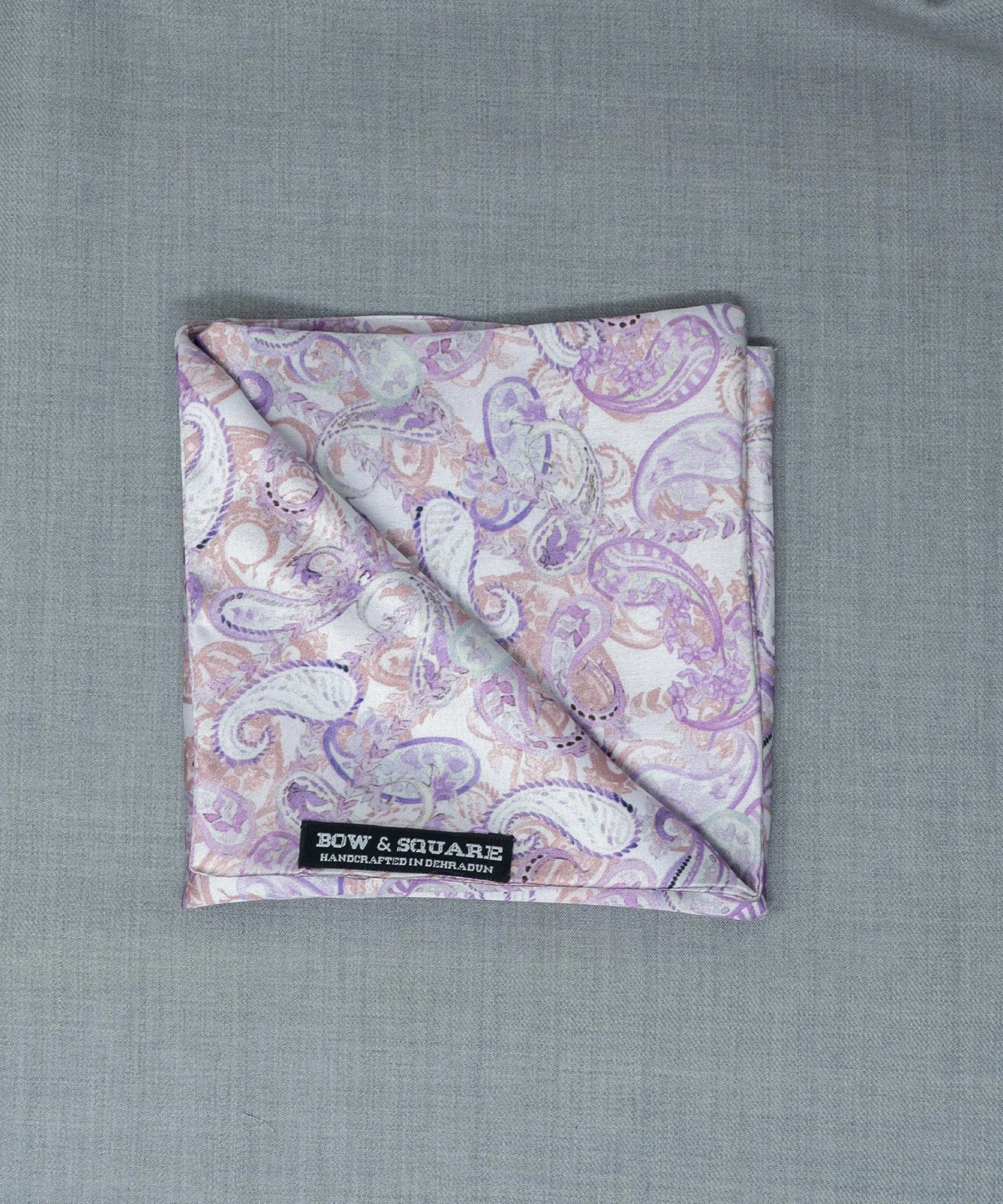 After 8 Paisley Purple Pocket Square