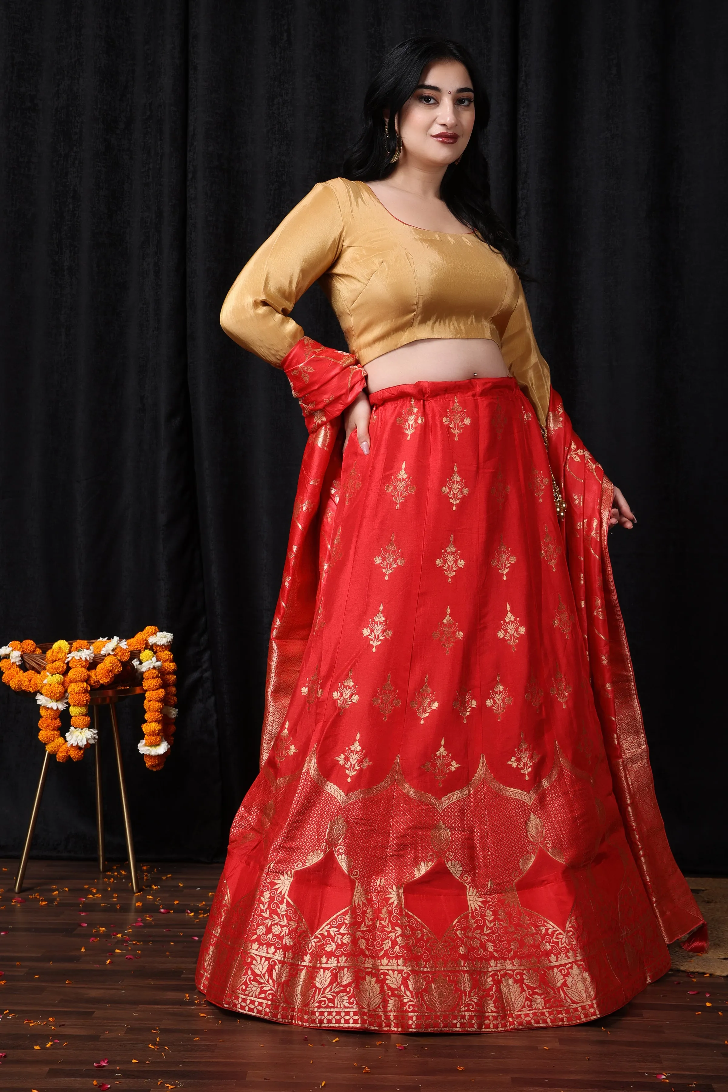 Ananya Rajatva Banarasi Silk Lehenga