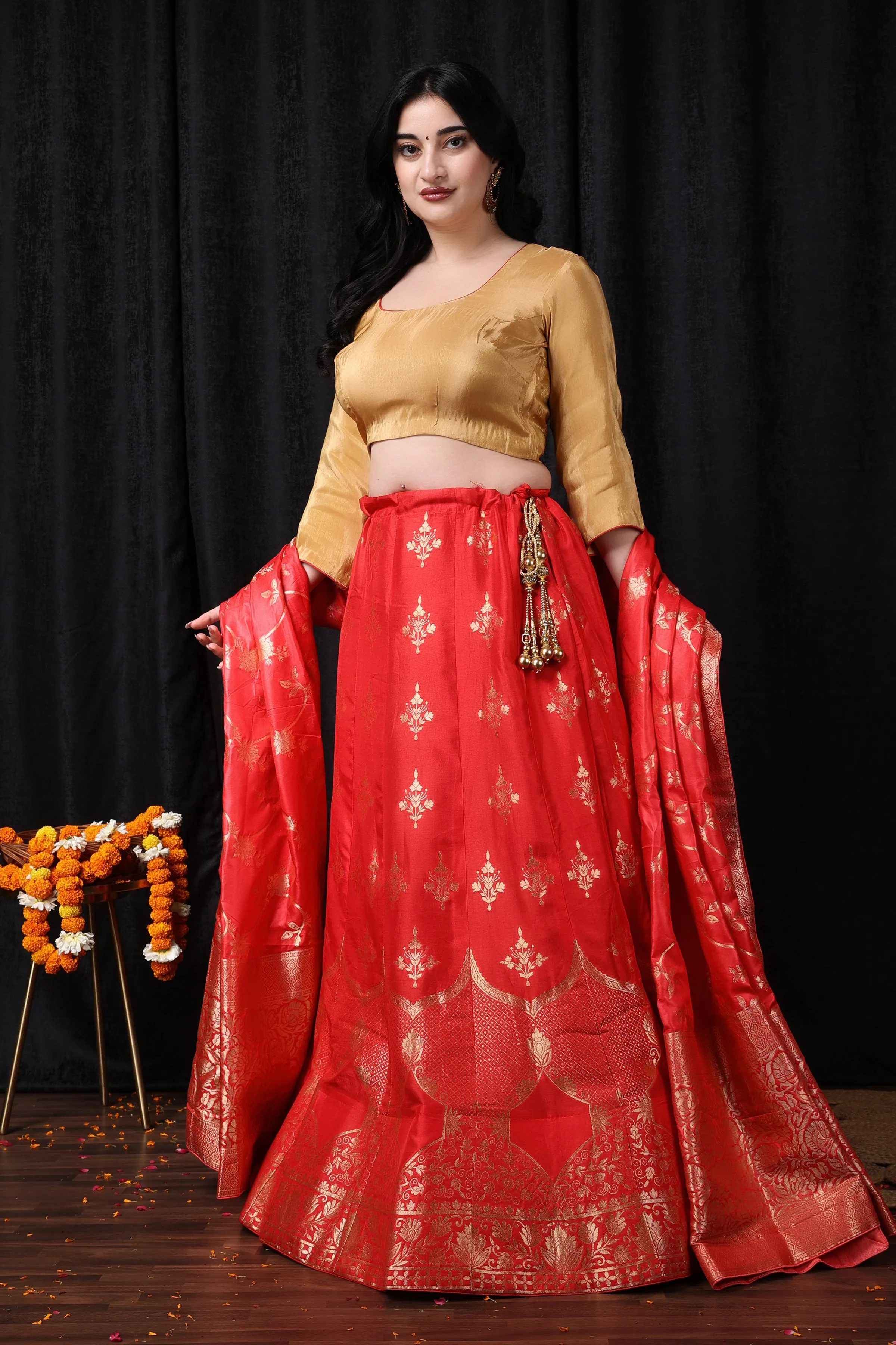 Ananya Rajatva Banarasi Silk Lehenga