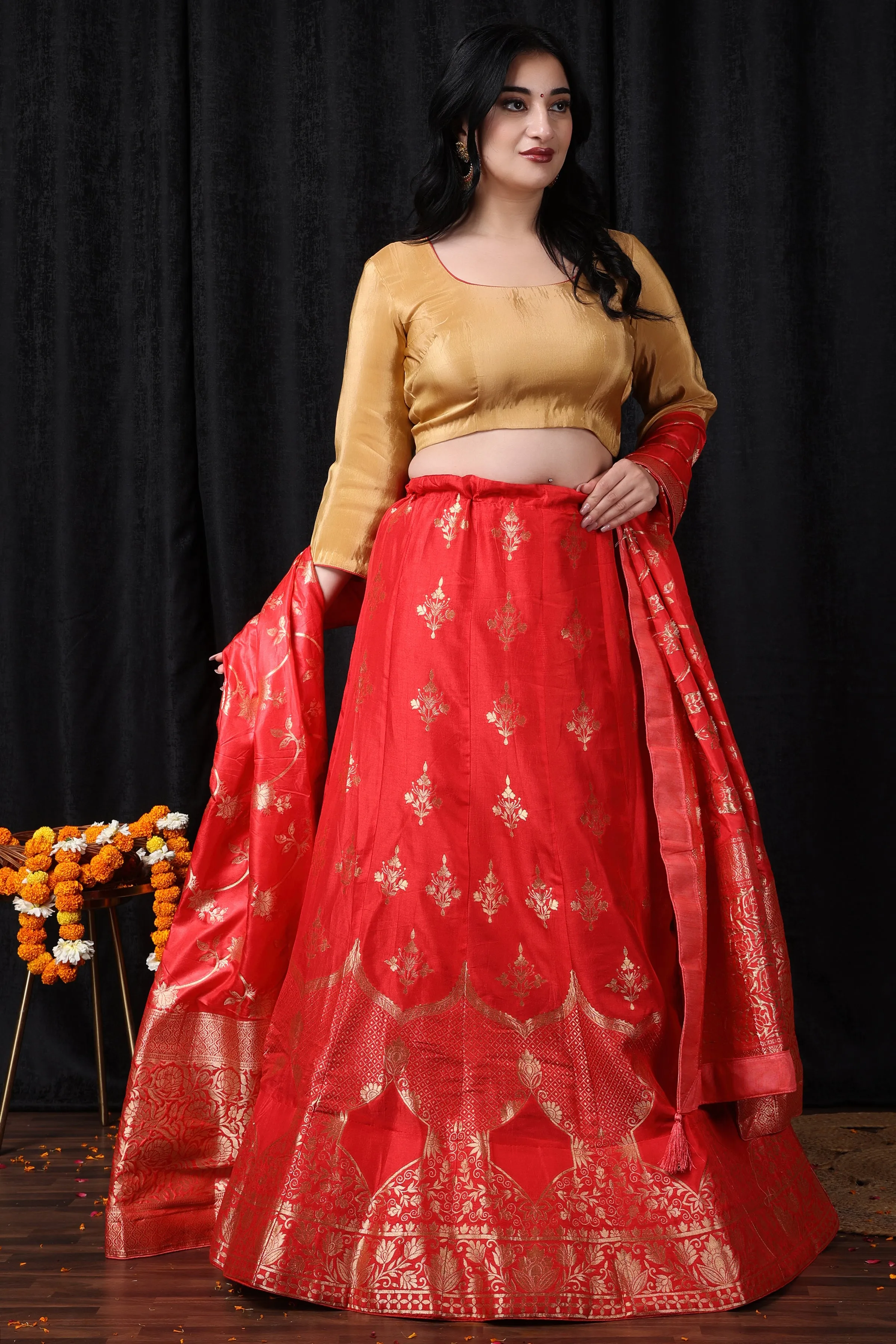 Ananya Rajatva Banarasi Silk Lehenga