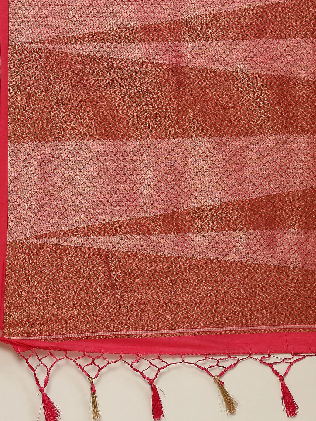 Art Handloom Plain Zari Border Woven Saree