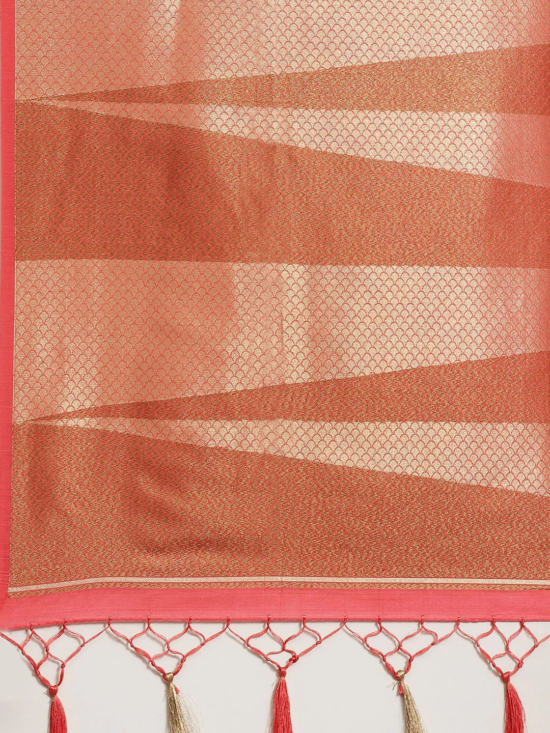 Art Handloom Plain Zari Border Woven Saree