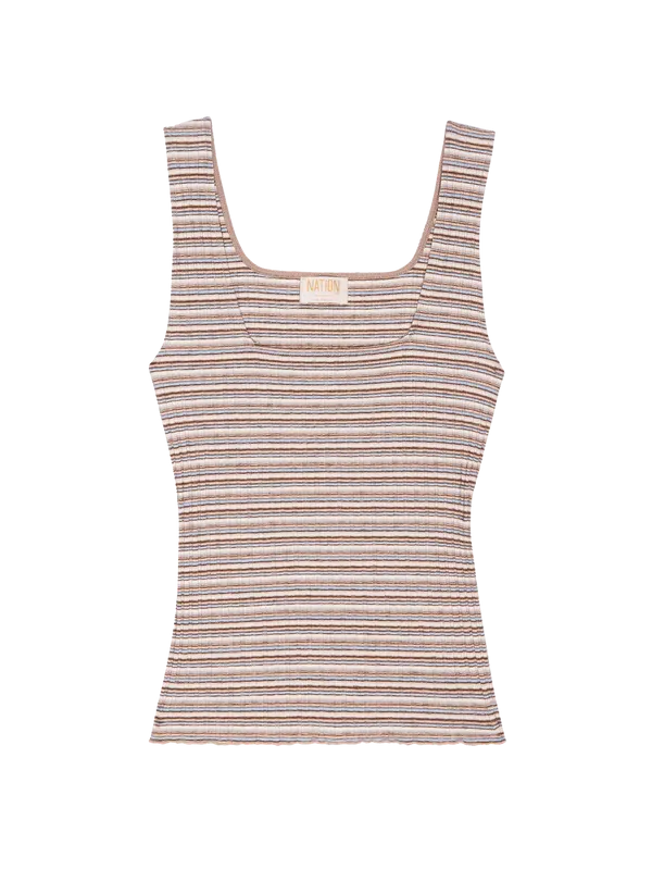 BABS SQUARE NECK TANK - NATION