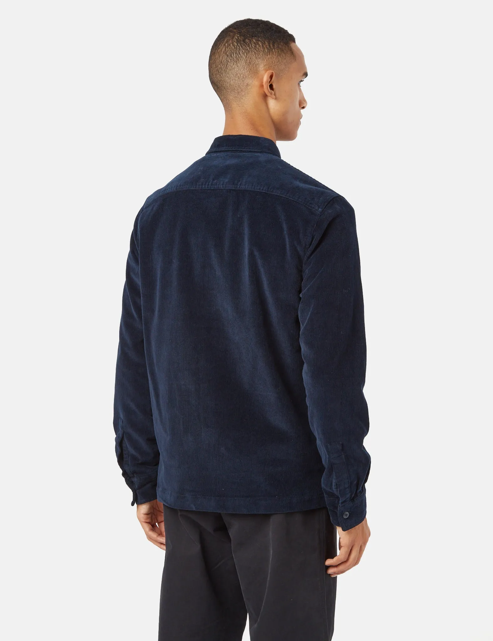 Barbour Shirt Jacket (Cord) - Navy Blue