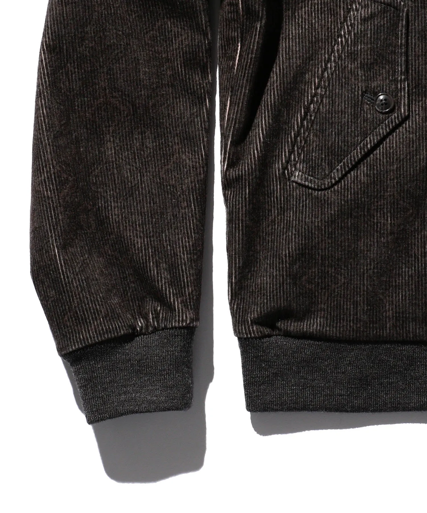 BEAMS PLUS Harrington Jacket Corduroy Print Charcoal