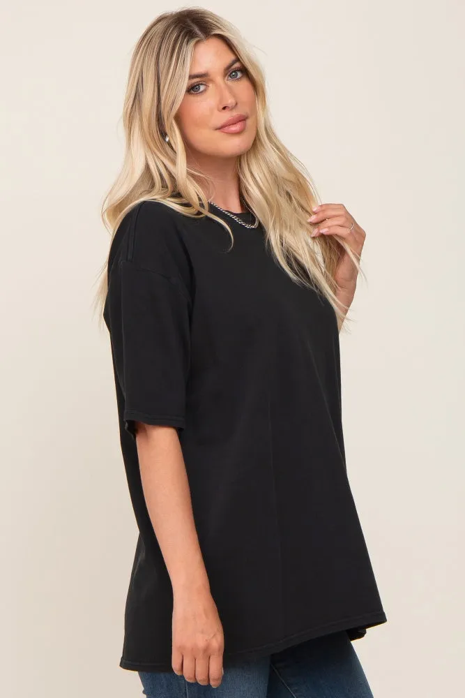 Black Basic Oversized T-Shirt