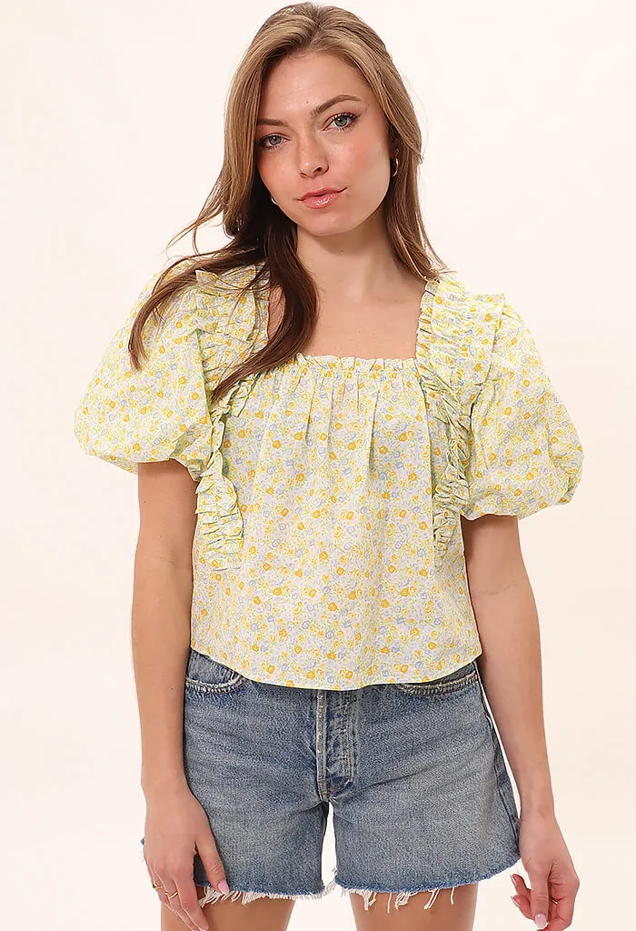 Blossom Blouse-Yellow