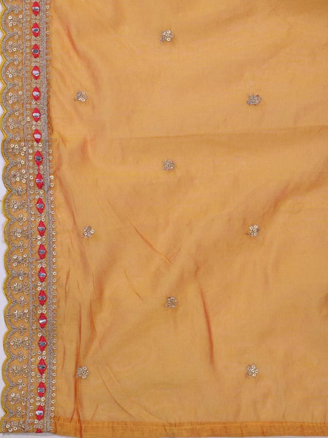 Booti Chanderi Unstitched Suit Piece With Dupatta