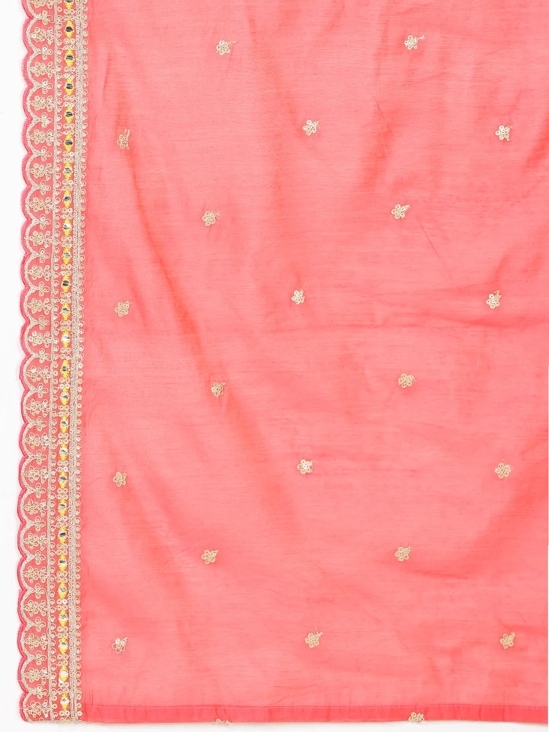 Booti Chanderi Unstitched Suit Piece With Dupatta