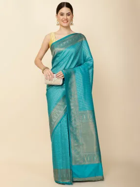 Brocade Zari Jaal Woven Handloom Saree