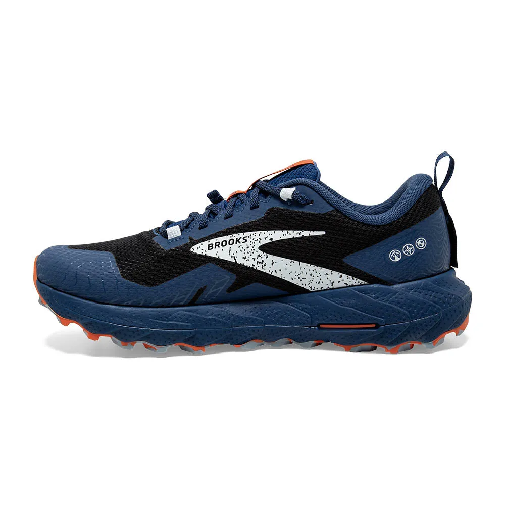 Cascadia Waterproof Trail Runner Black (Men' size scale)