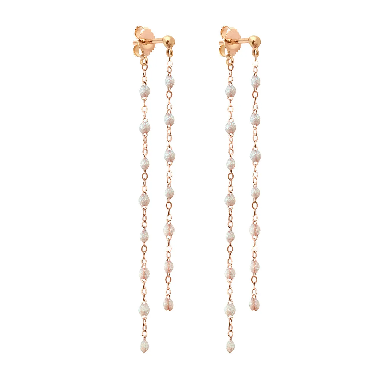 Classic Gigi dangling Opal earrings, Rose Gold