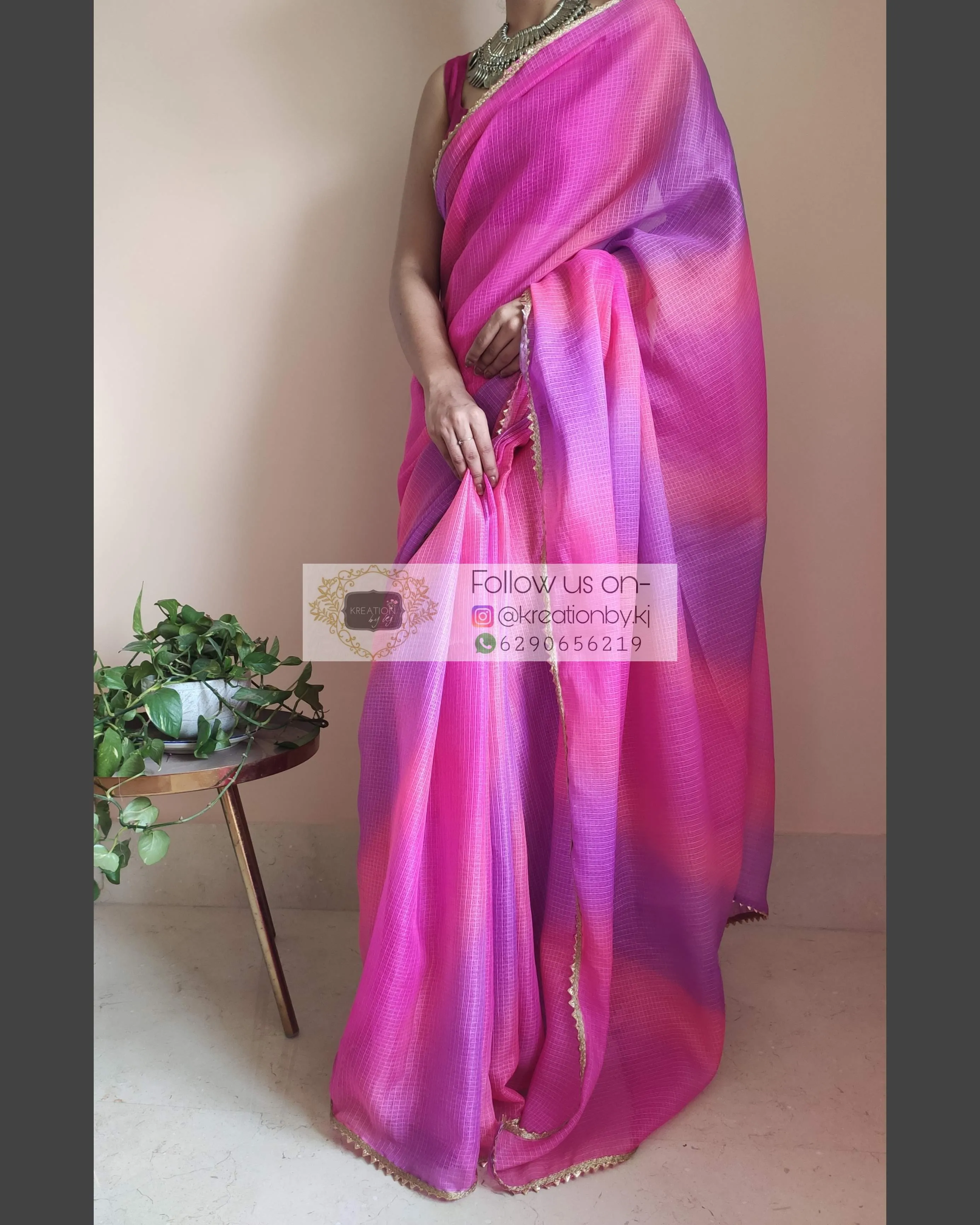 Cotton Candy Ombré Saree