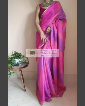 Cotton Candy Ombré Saree