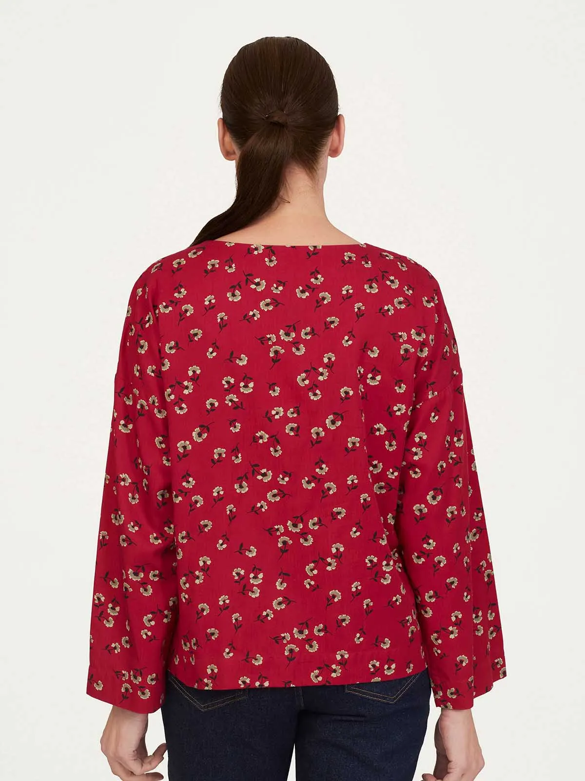 Eloise Tencel™ Blouse - Raspberry Pink