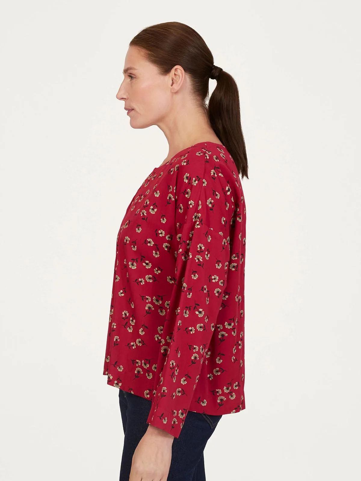 Eloise Tencel™ Blouse - Raspberry Pink