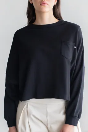 Entity Front Pocket Black Sweatshirt