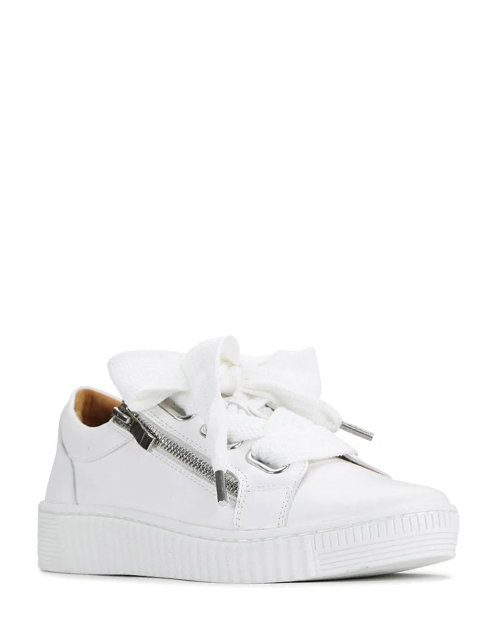 EOS Jovi White Leather Casual