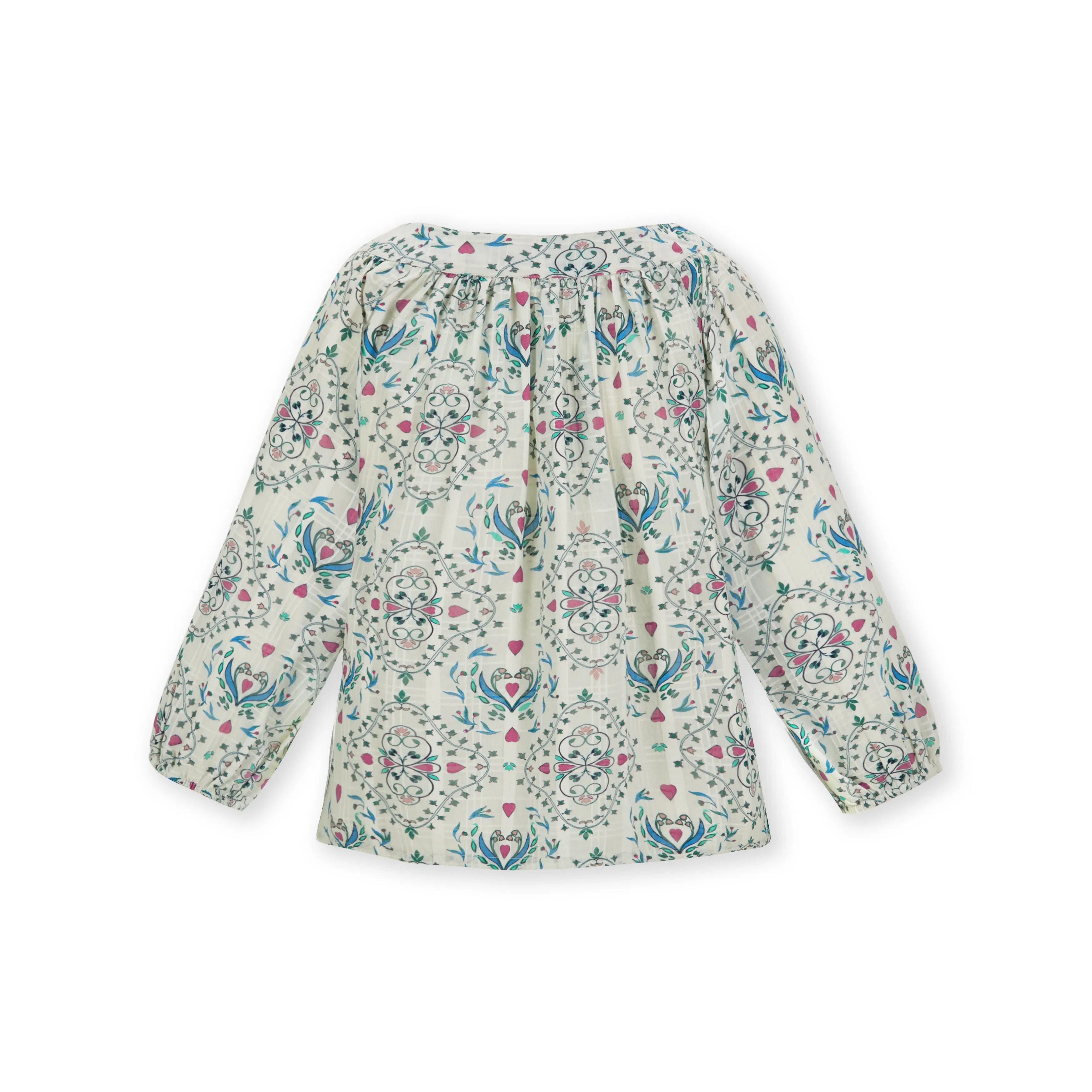 Eve Wikwood-print cotton-jaquard shirt