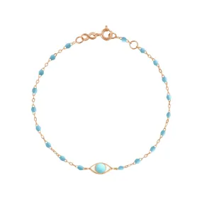 Eye Classic Gigi Turquoise bracelet, Rose Gold, 6.7"