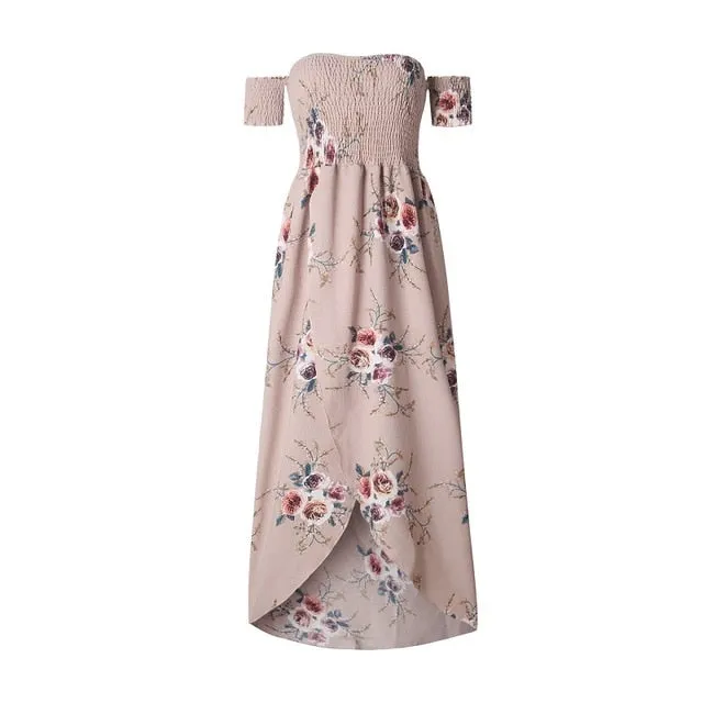 Floral  dresses for women Off Shoulder