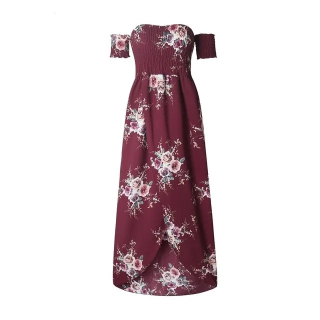 Floral  dresses for women Off Shoulder