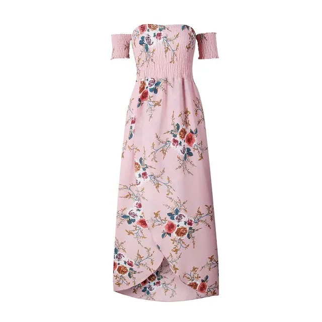 Floral  dresses for women Off Shoulder