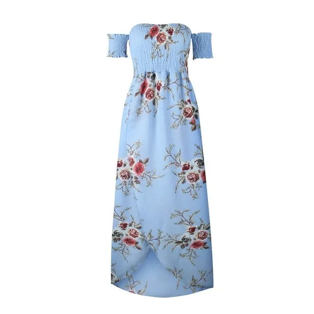 Floral  dresses for women Off Shoulder