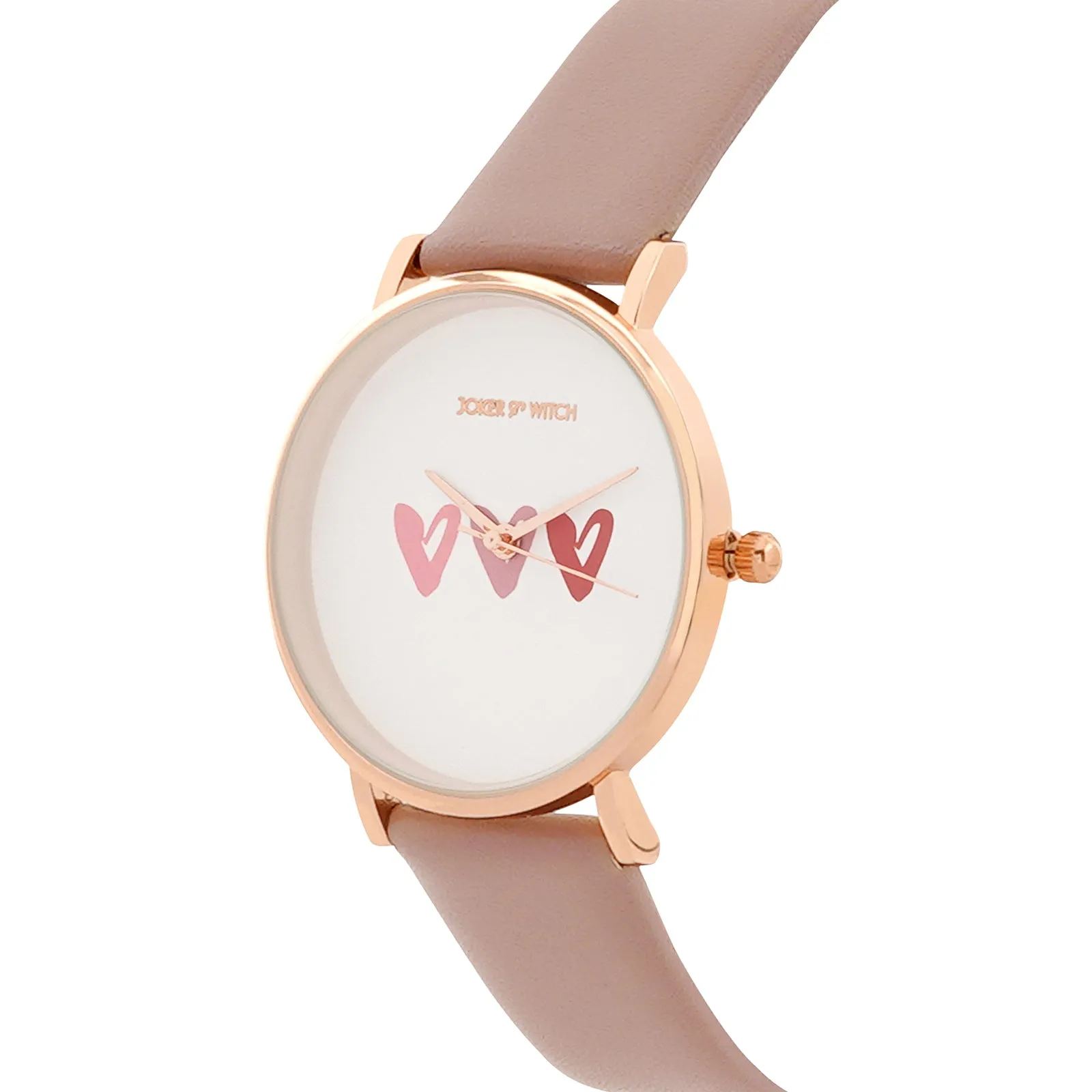 Frolic Mauve PU Strap Watch