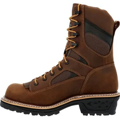 Georgia Men's Ltx Logger 9" Soft Toe WP Work Boot -Horse- GB00616