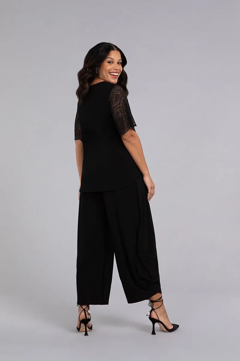 Go To Classic T with Lace | Black