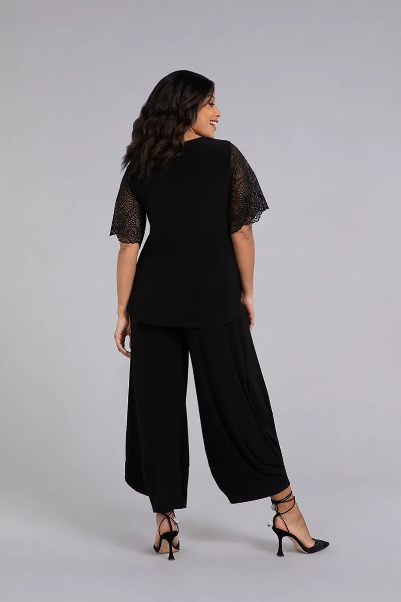 Go To Classic T with Lace | Black