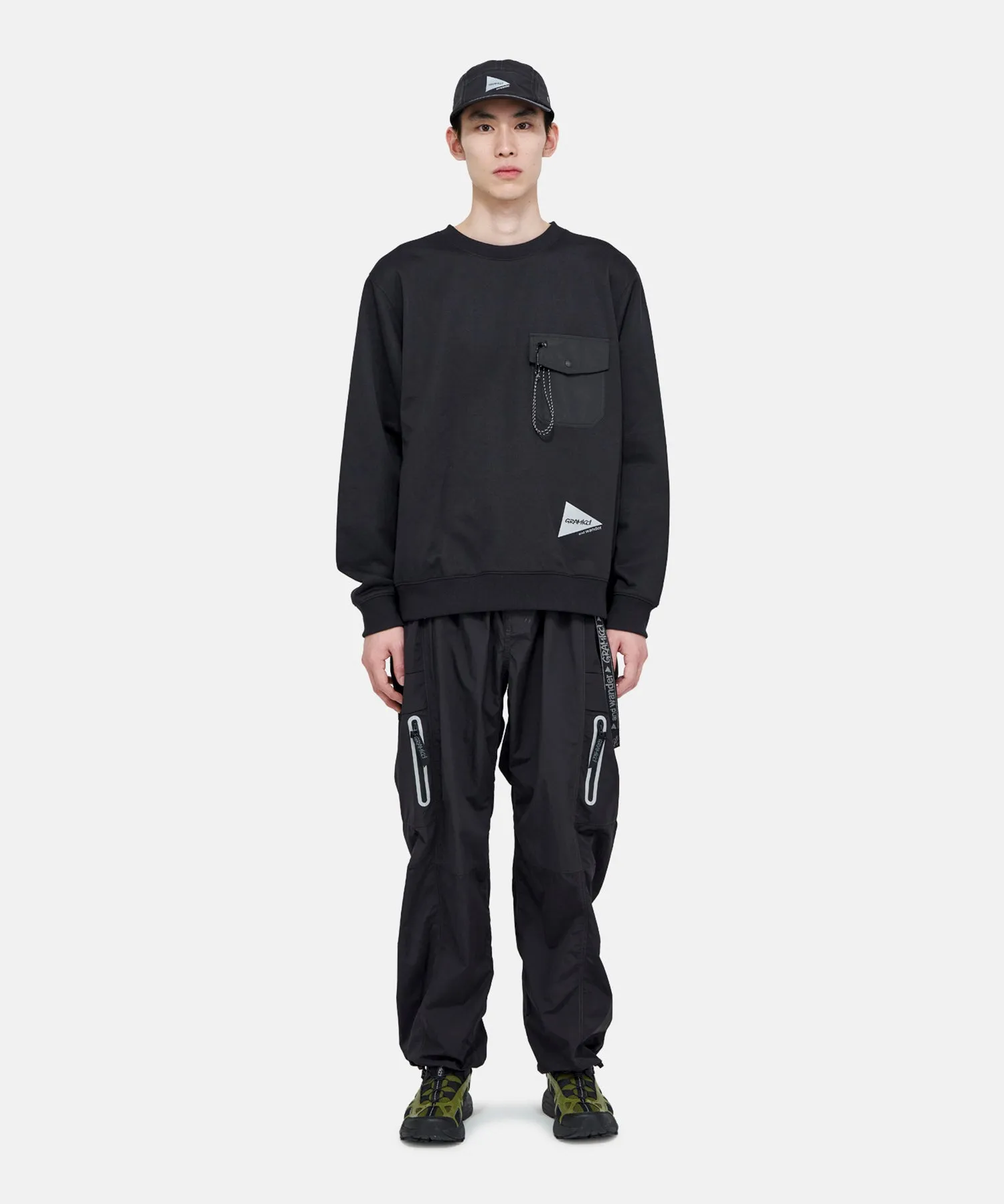 Gramicci x and wander Pocket Sweatshirt