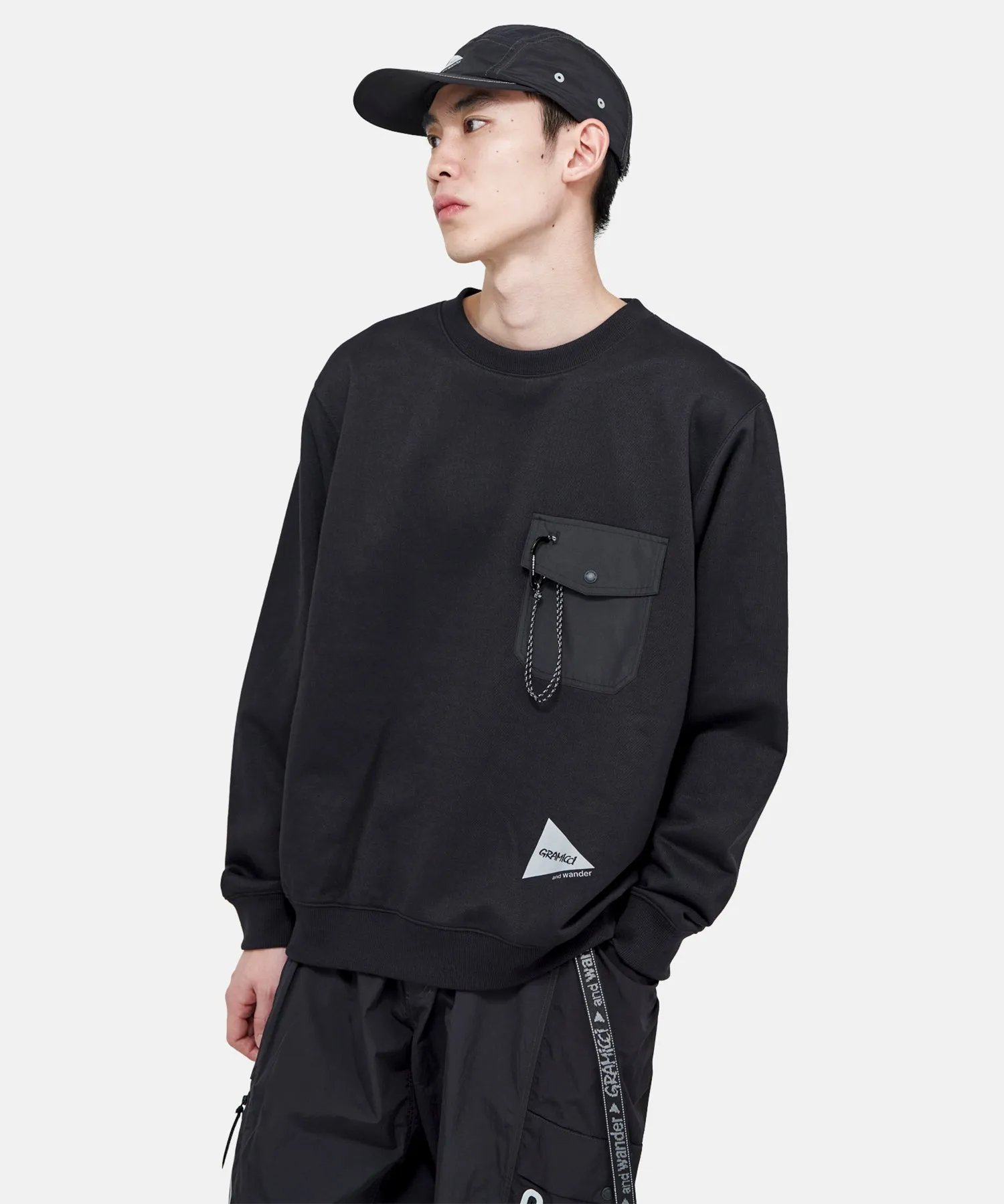 Gramicci x and wander Pocket Sweatshirt