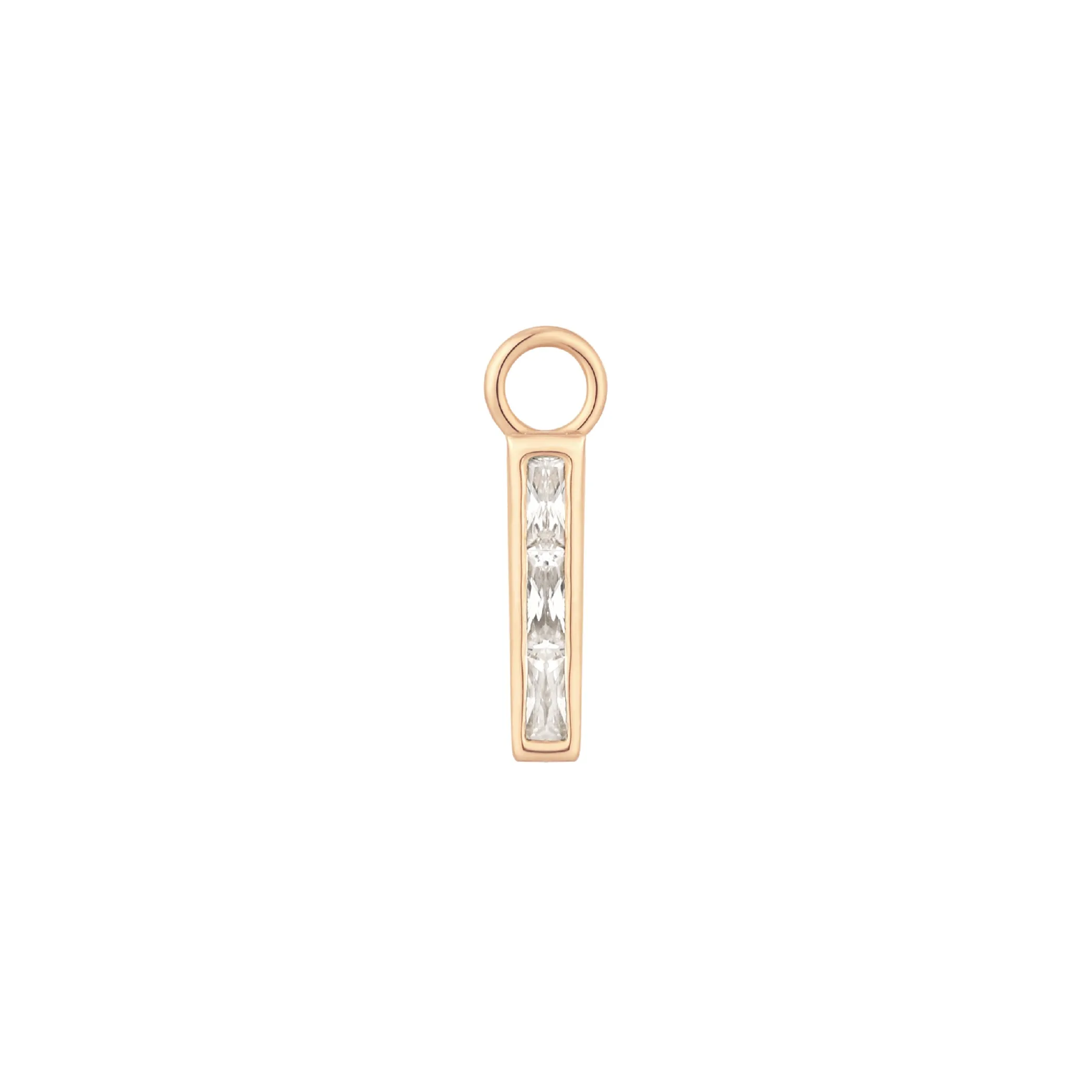 Invitation - CZ - Gold Charm