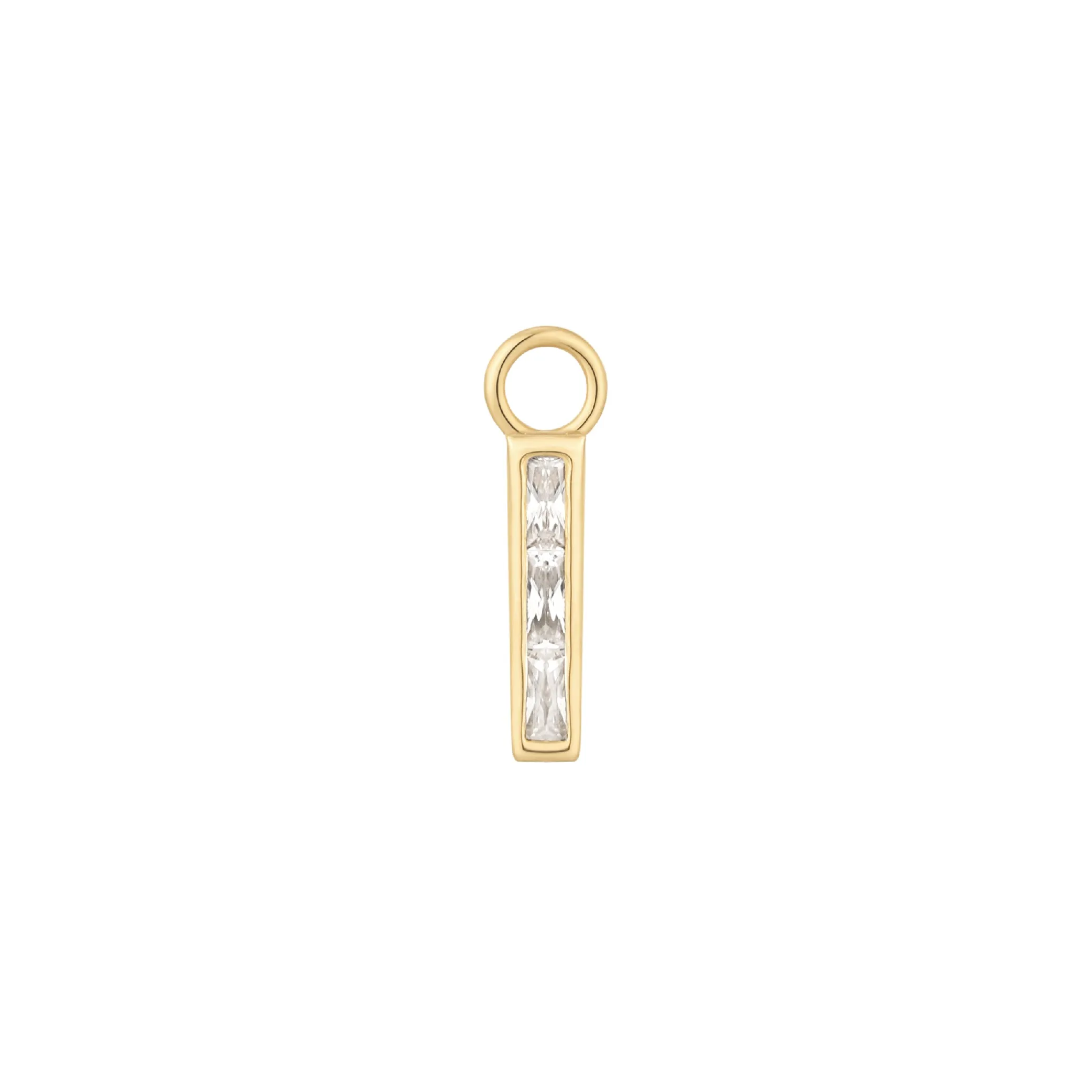 Invitation - CZ - Gold Charm