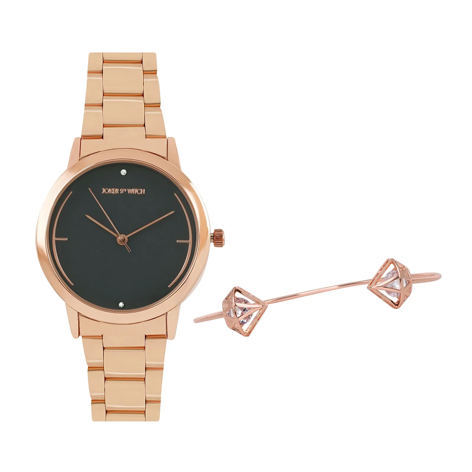 Iris Rosegold Watch Bracelet Stack