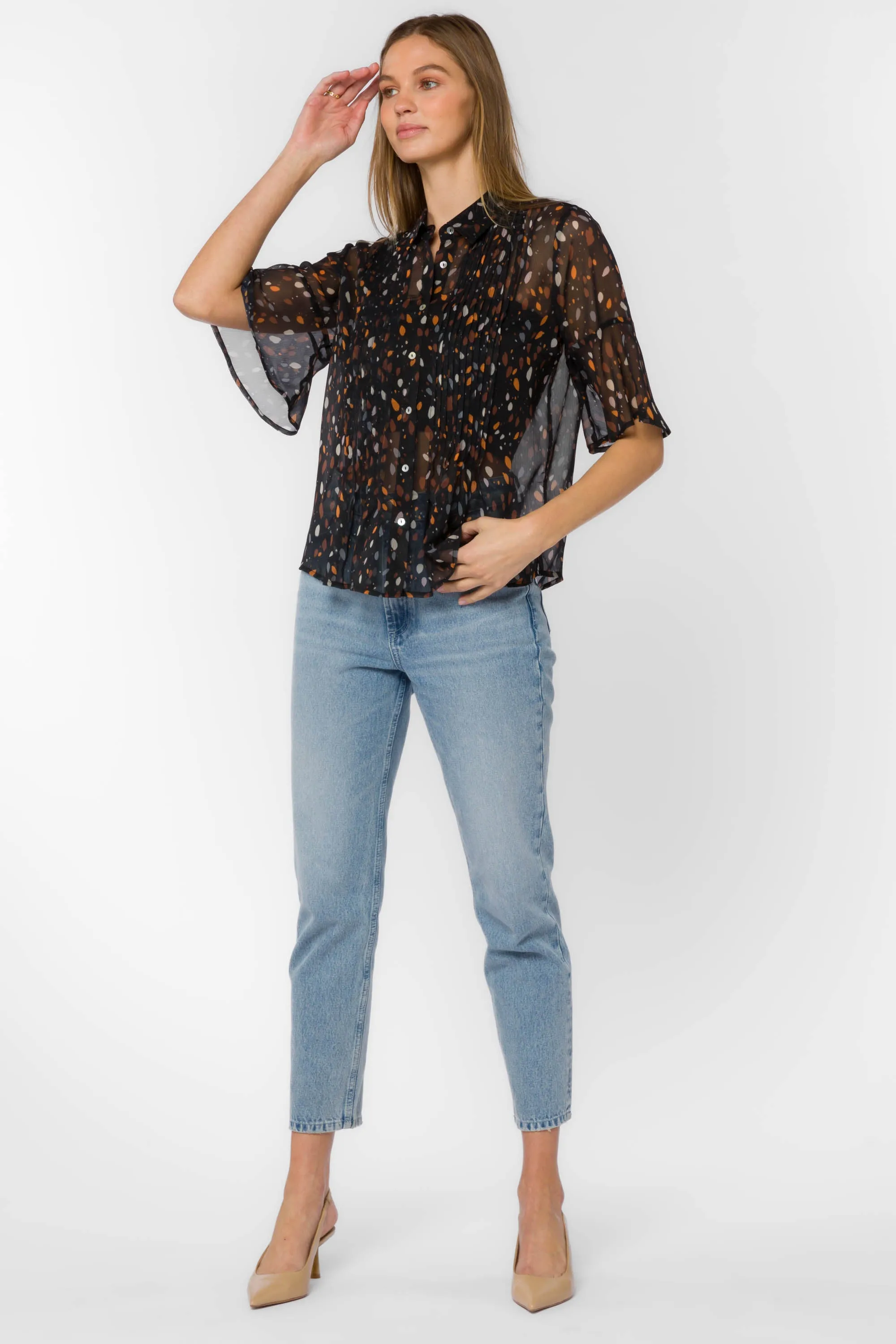 Jace Black Dots Shirt