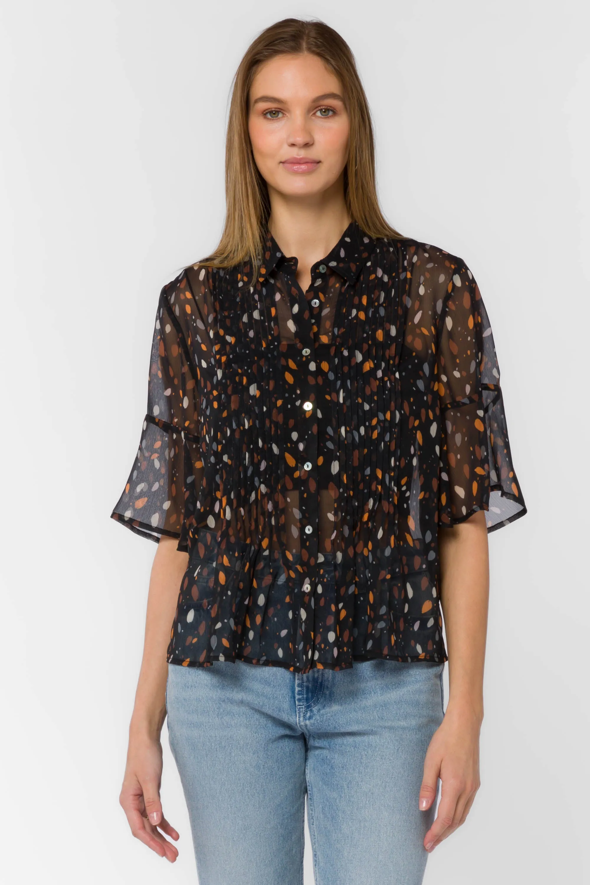 Jace Black Dots Shirt