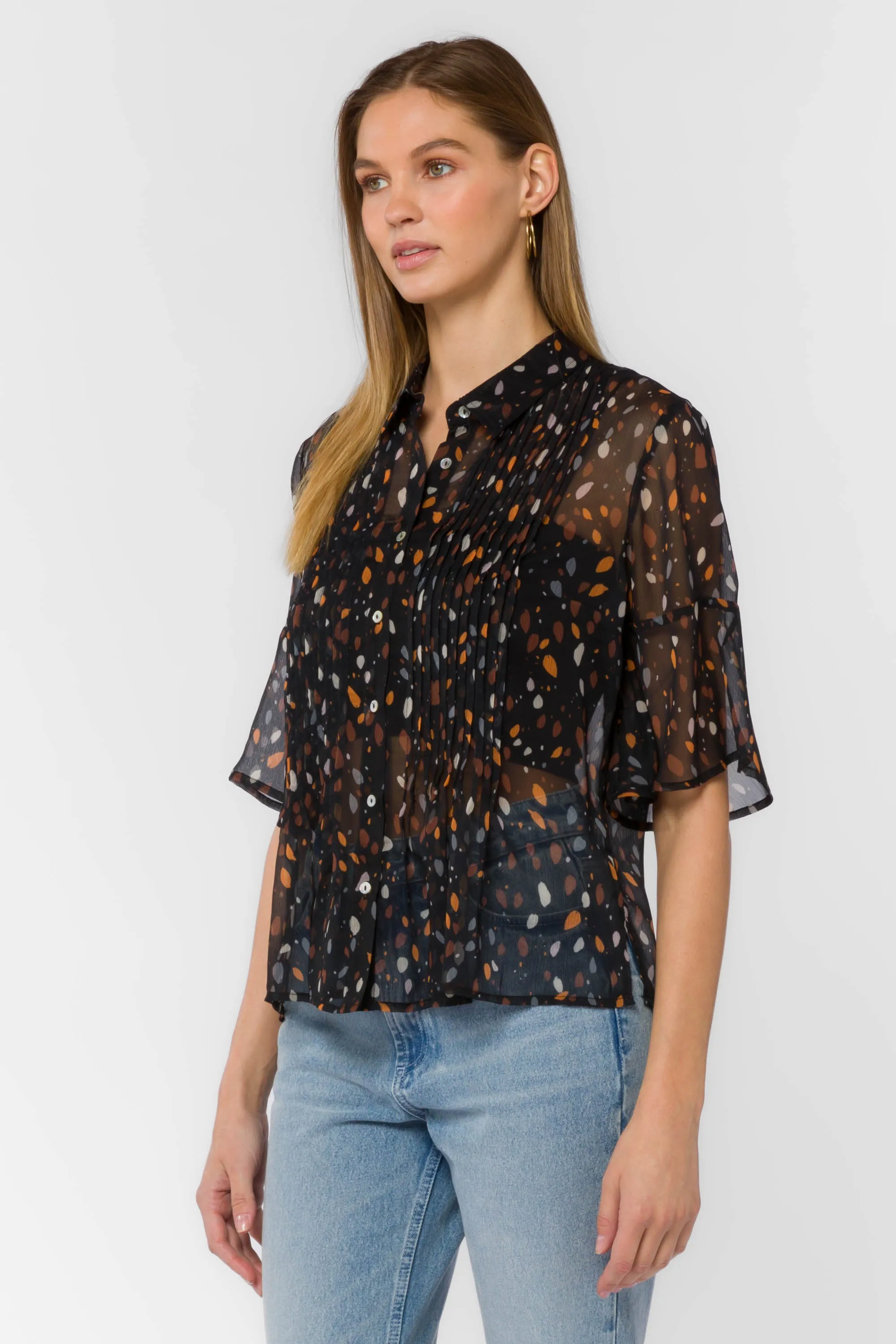 Jace Black Dots Shirt