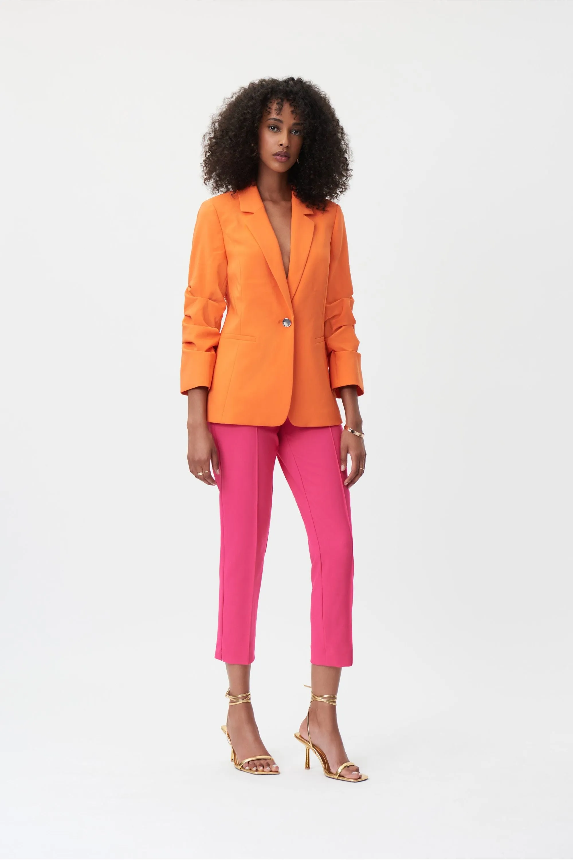 Joseph Ribkoff Pintuck Detail Crop Pant -Style 232222