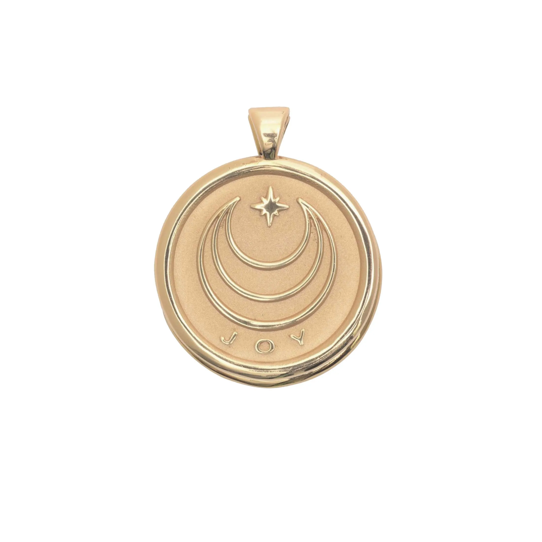 JOY JW Original Pendant Coin in Solid Gold