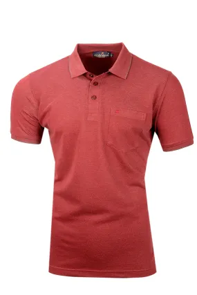 Kevin Ninan Two-tone Maroon Polo T-shirt