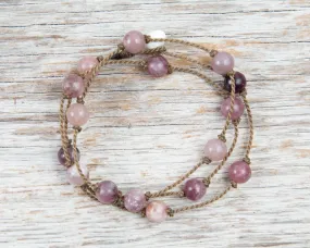 Light Lepidolite Round Medium - Wrap